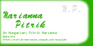 marianna pitrik business card